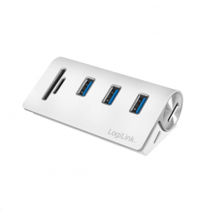 LogiLink CR0045 3 Portos USB Hub kártyaolvasóval